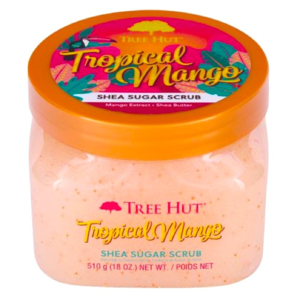 Tree Hut Shea Sugar Scrub Tropical Mango, 18oz, Ultra Hydrating and Exfoliating